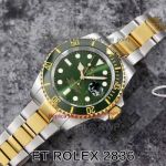 Copy Swiss Rolex Submariner 2-Tone Green Dial Watch